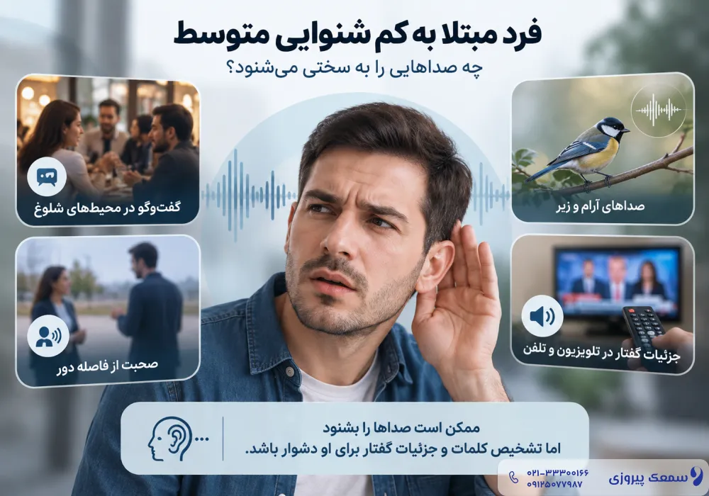 کم شنوایی متوسط و بهترین سمعک برای کم شنوایی متوسط